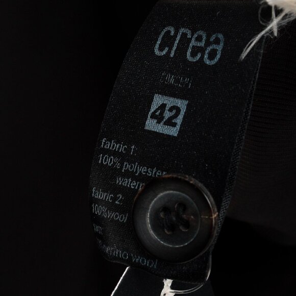 Crea Concept Black Padded Knit-Collar Jacket - Picture 10 of 11